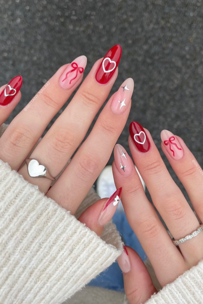 Mini Donut Accent Nails