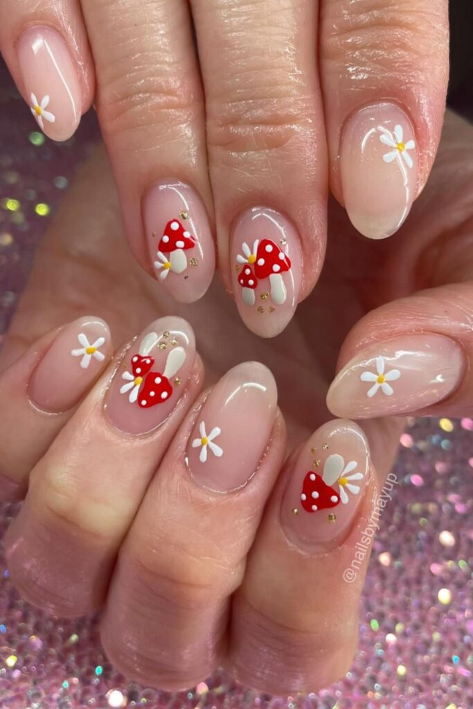 Mystical Mushrooms Nails