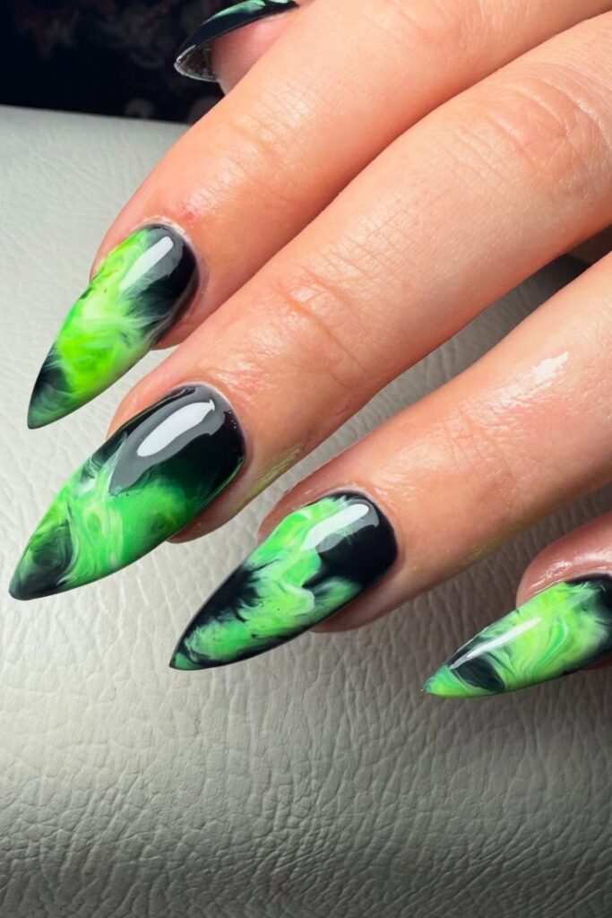 Neon Spikes Nails
