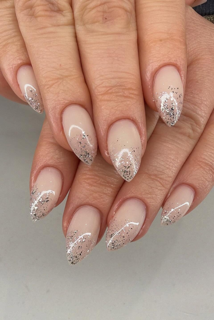 Nude Shimmer Nails