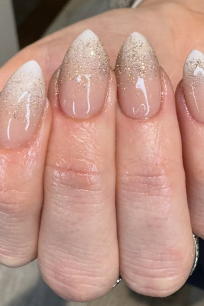 Winter Glitter Nails