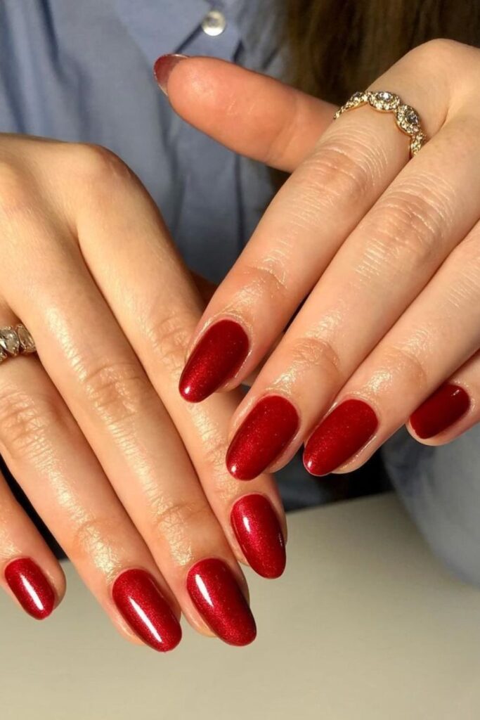 Red Plaid Patterns Nails