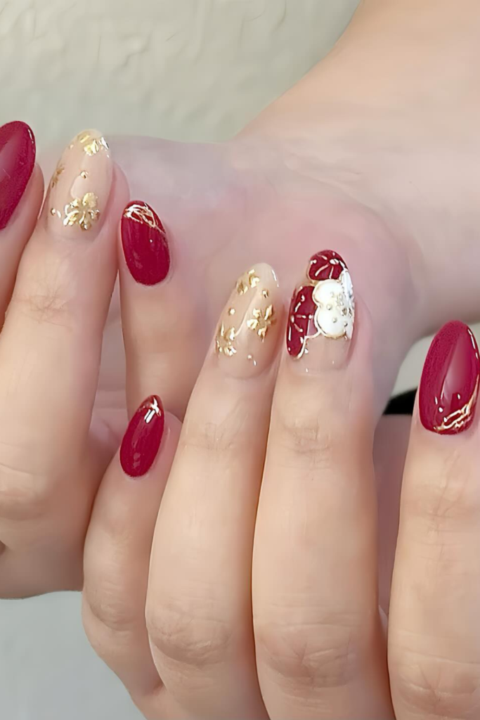 Winter Glitter Nails