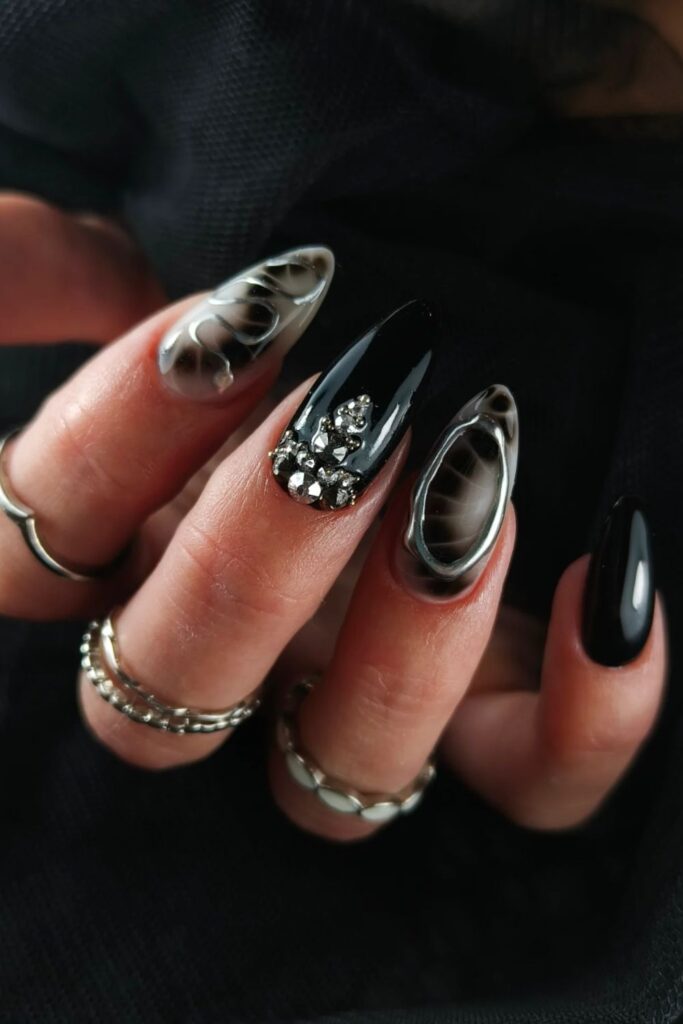 Rock 'n' Roll Graffiti Nails