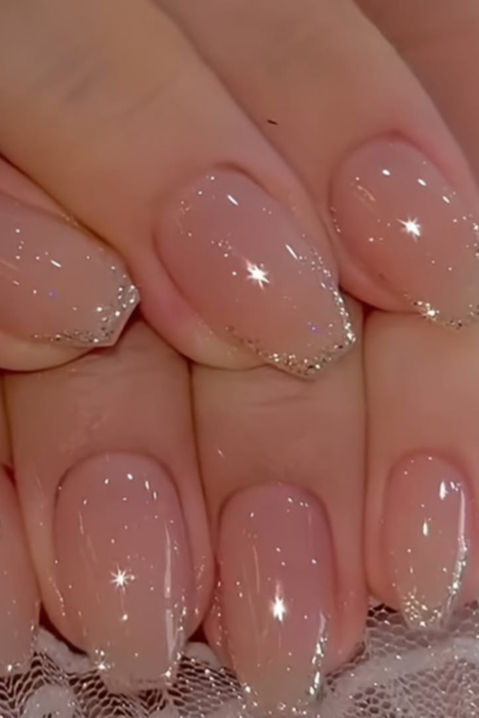 Shimmer Ombre Nails