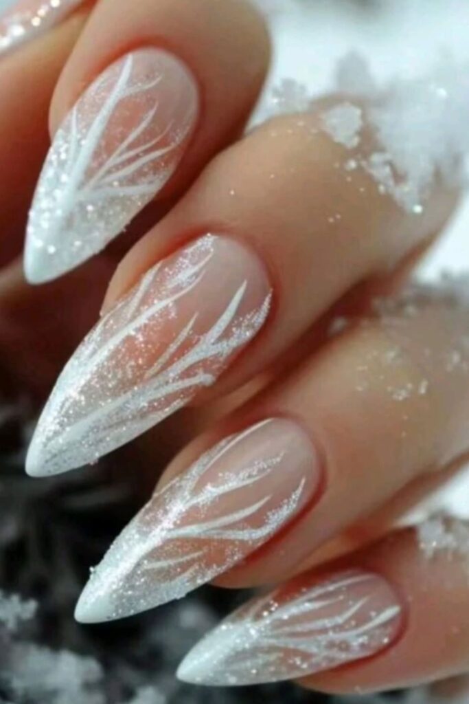 Snowy White Elegance Nails