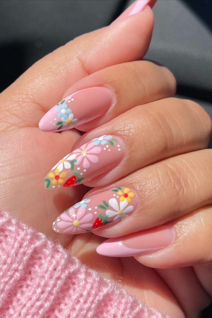 Soft Peach Nails
