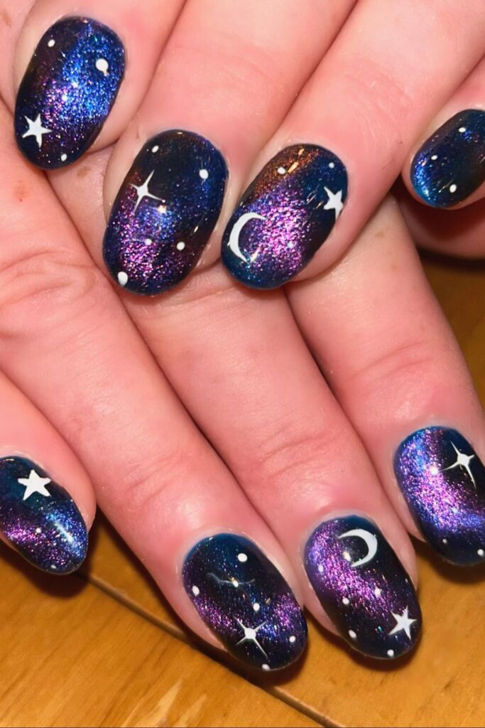 Starry Night Nails