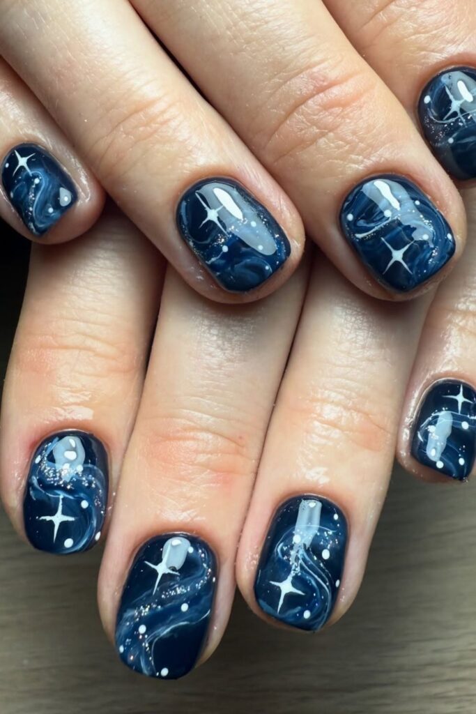 Starry Night Nails