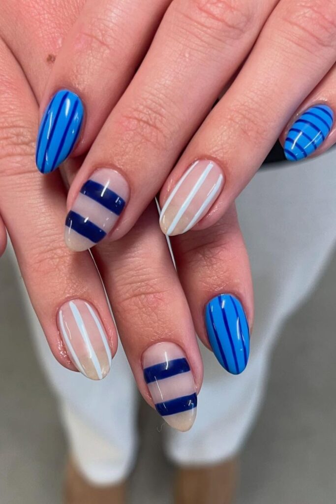 Striped Chic Nails