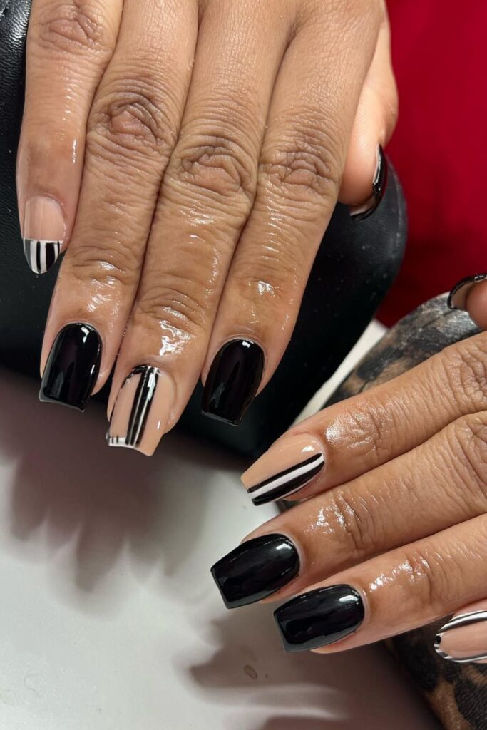 Stripes and Lines Nails