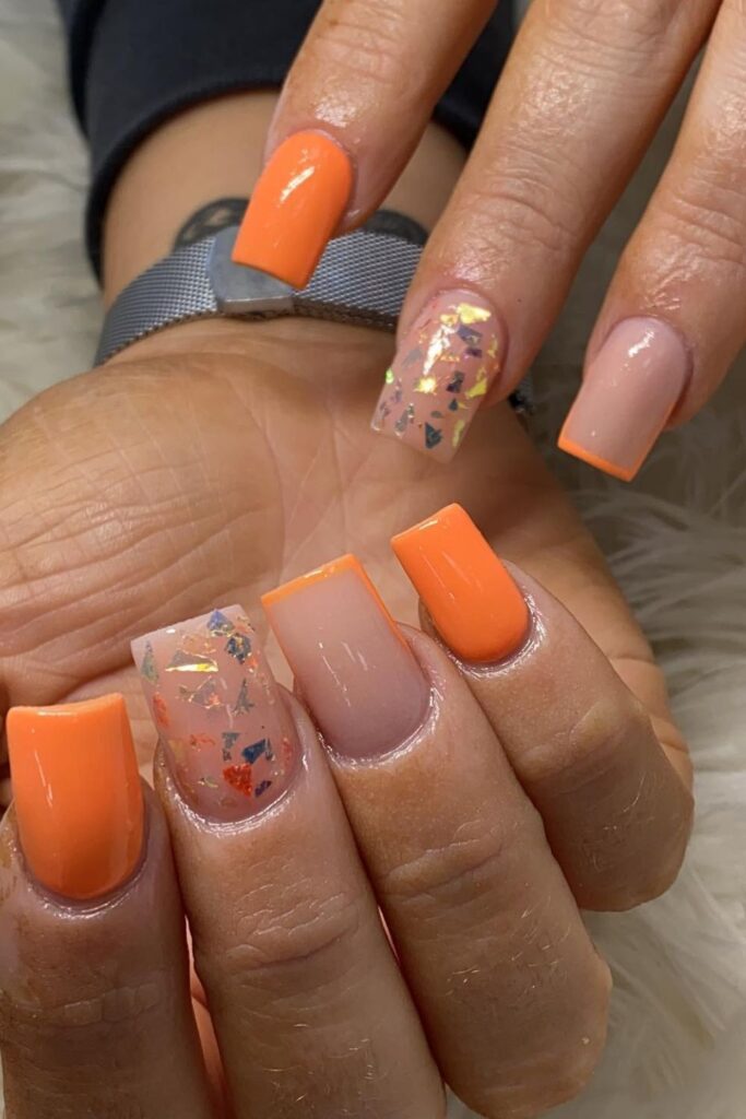 Studded Black Glam Nails