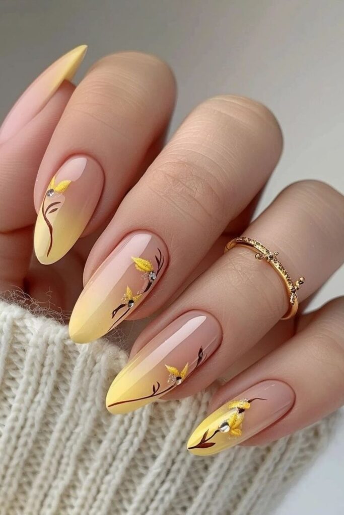Sunny Yellow Nails
