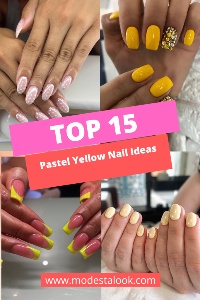 Top 15 Pastel Yellow Nail Ideas