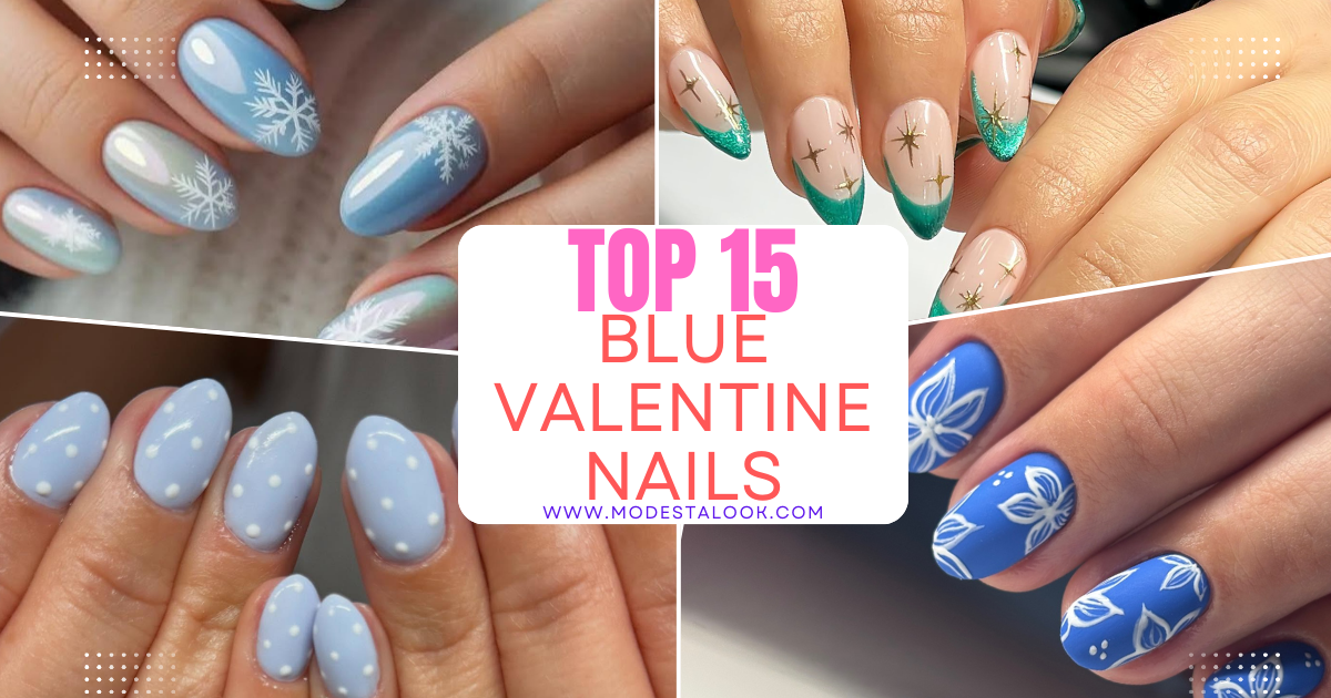 Blue Valentine Nails