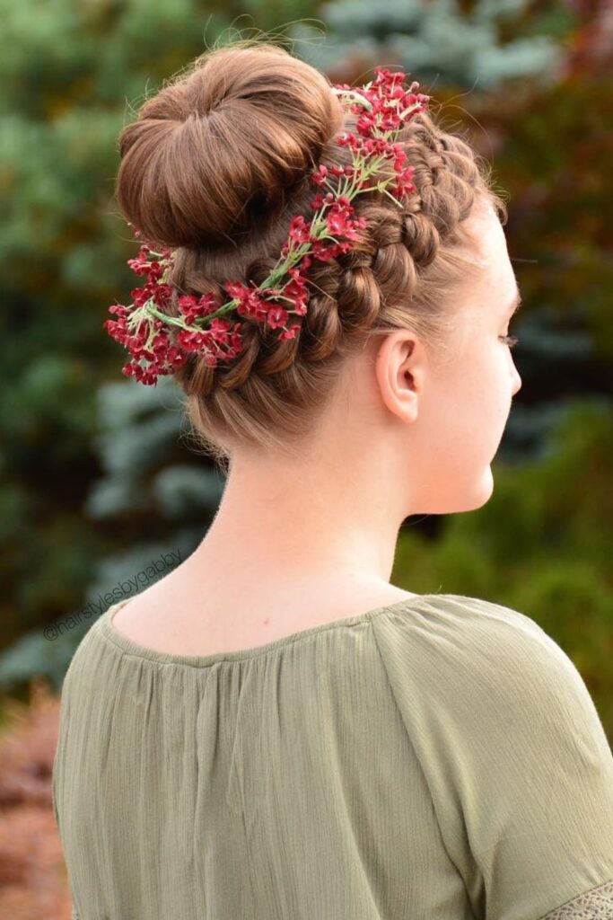 Braided Crown Updo