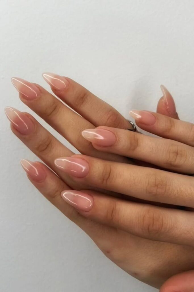 Clear Glossy Nails