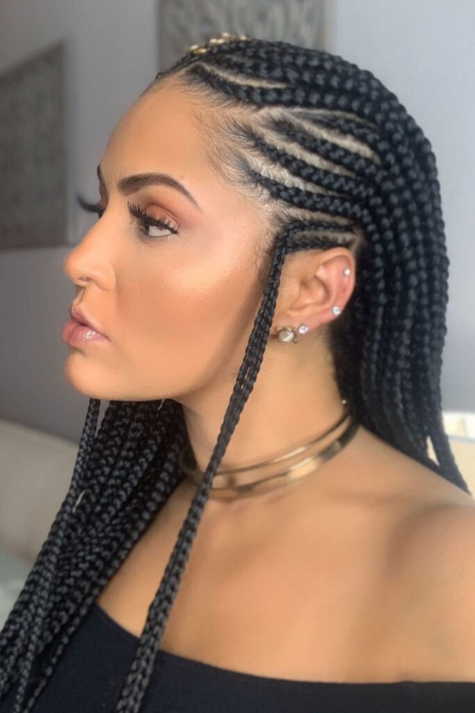 Cornrow Base Fulani Braids