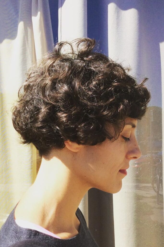 Curly Bowl Cut