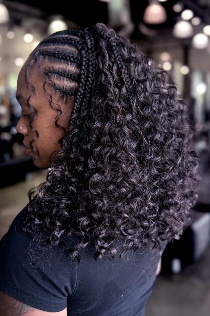 Curly Ends Fulani Braids