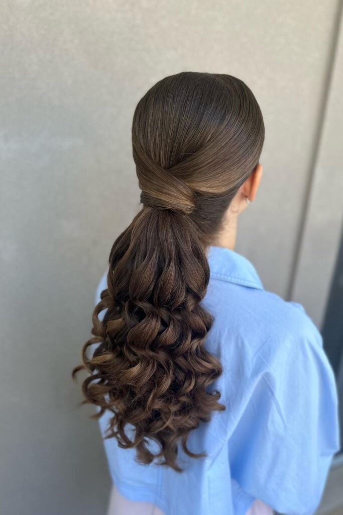 Curly Low Ponytail
