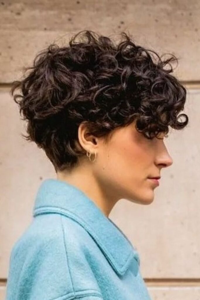 Curly Pixie Cut