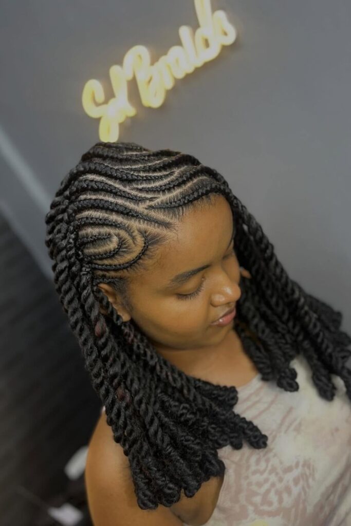 Double Fulani Braids