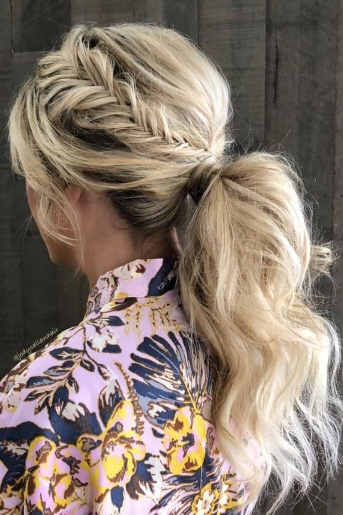 Fishtail Braid Ponytail