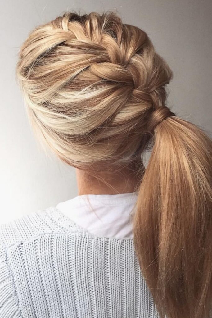 French Braid Ponytail
