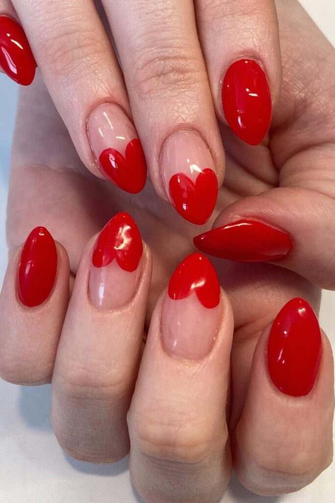 French Tip Hearts