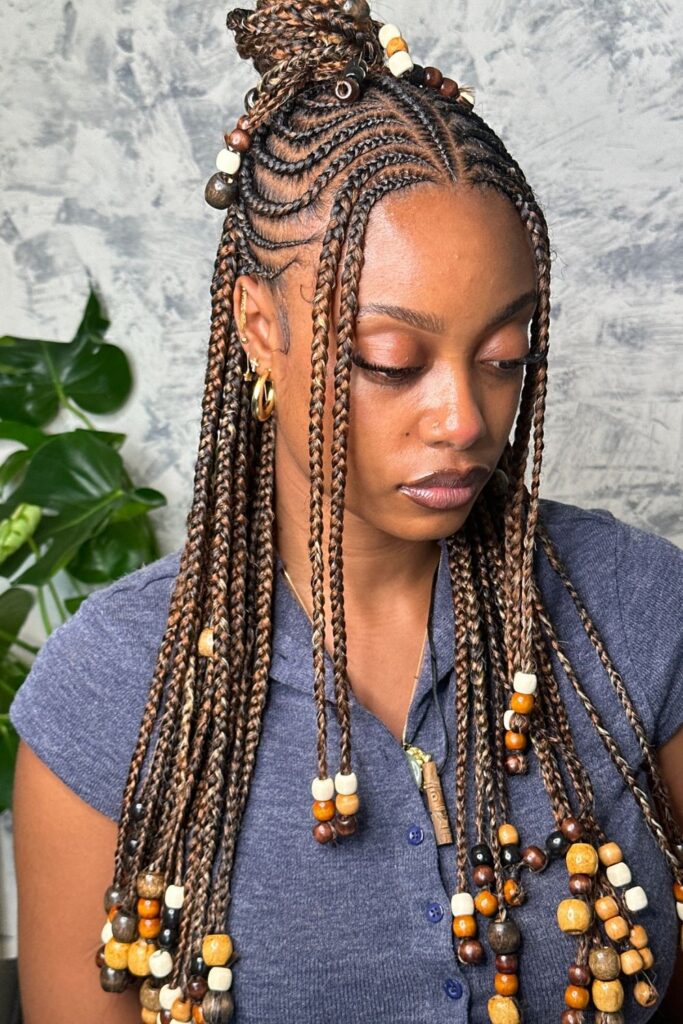 Fulani Braids with Beads