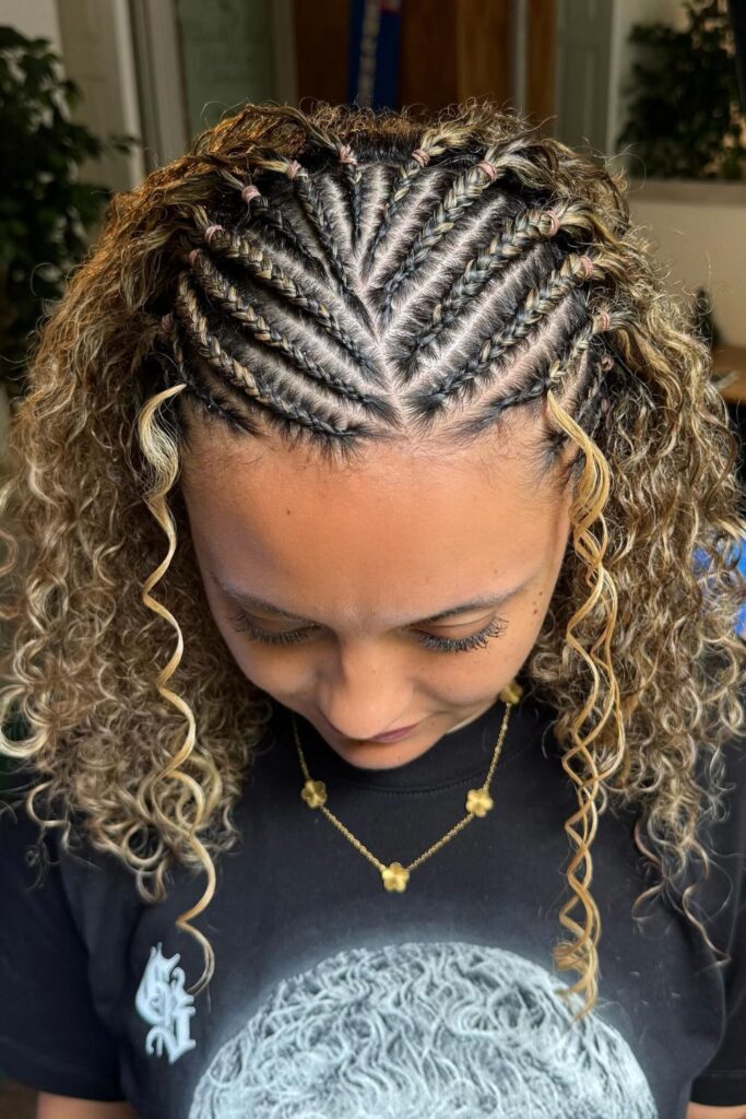 Fulani Braids with Curls