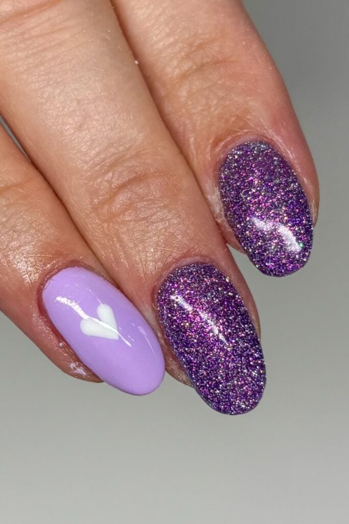 Glitter Heart Accent