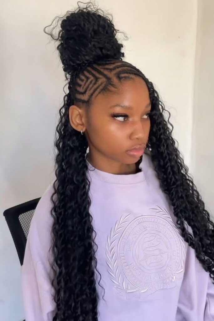 Half-Up Fulani Braids