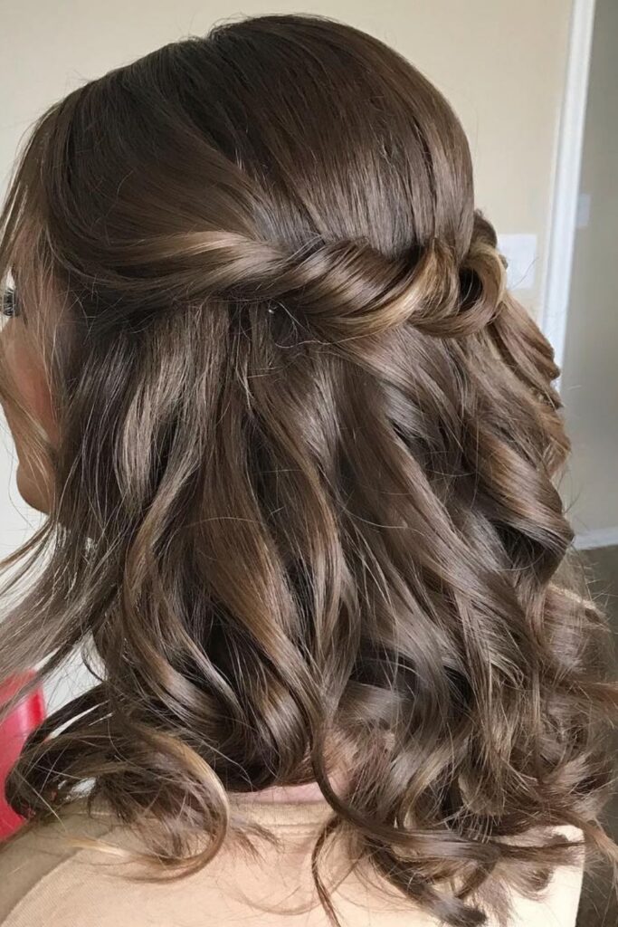 Half-Up Half-Down Weave