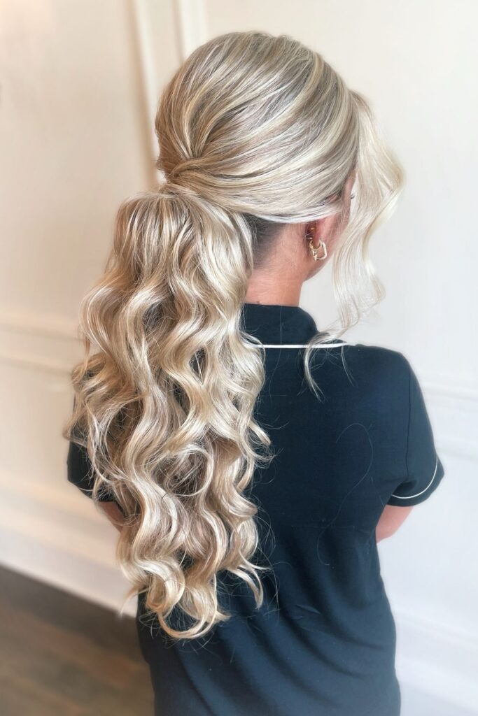 High Braided Ponytail