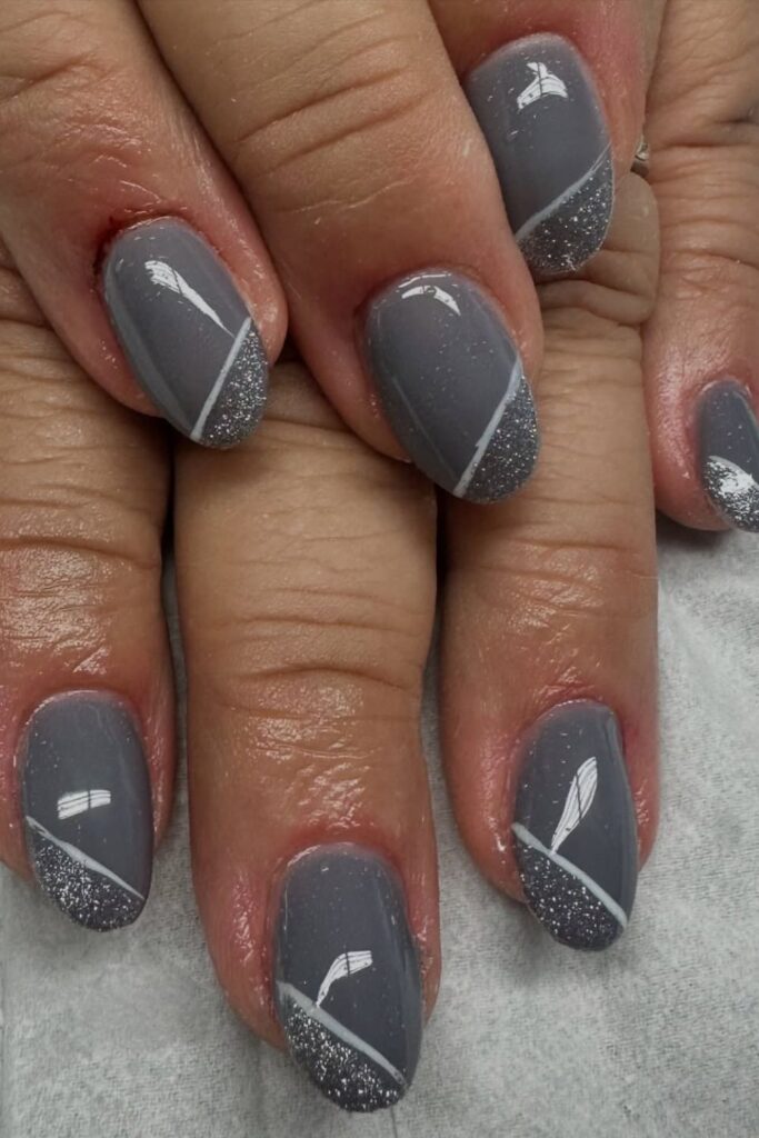 Light Gray Nails