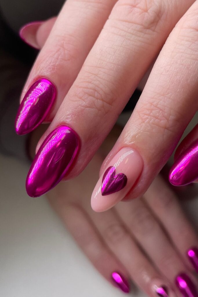 Minimal Pink Chrome Hearts