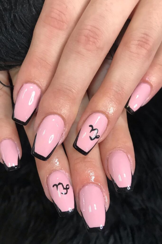 Minimalist Capricorn Nails