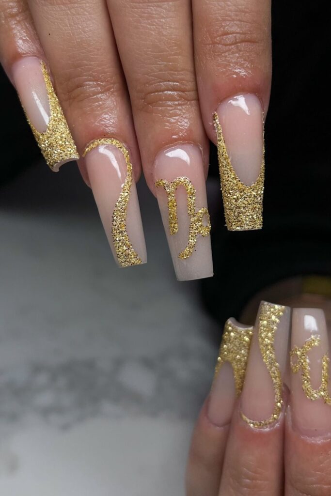 Mixed Capricorn Pattern Nails