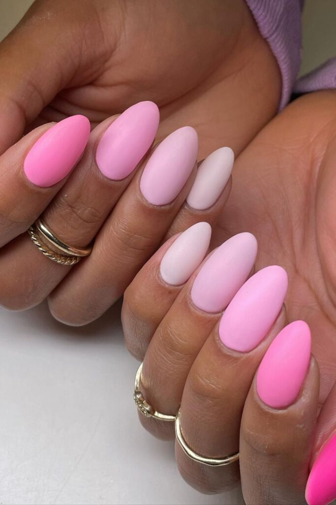 Pink Chrome Gradient with Glitter