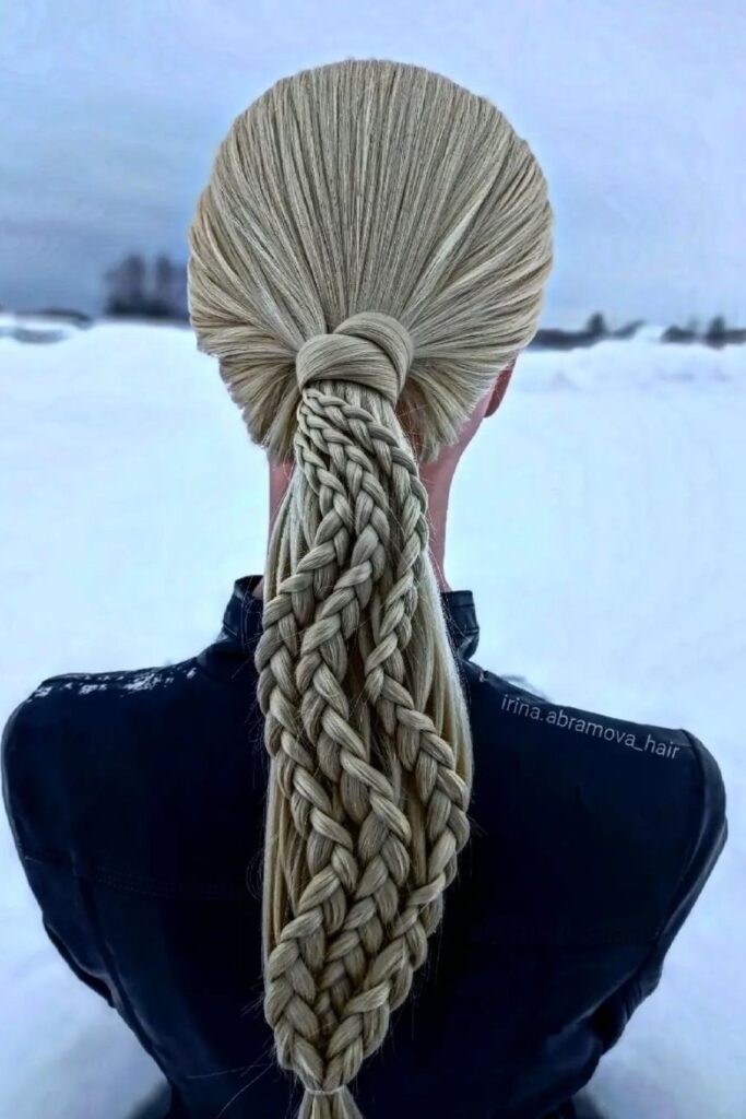 Rope Braid Ponytail