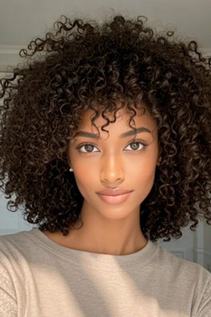 Short Curly Afro