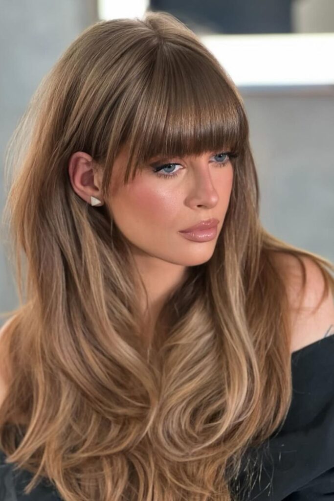 Side Swept Bangs with Hair Clip