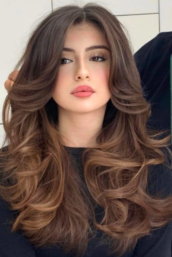 Side-Swept Long Hair