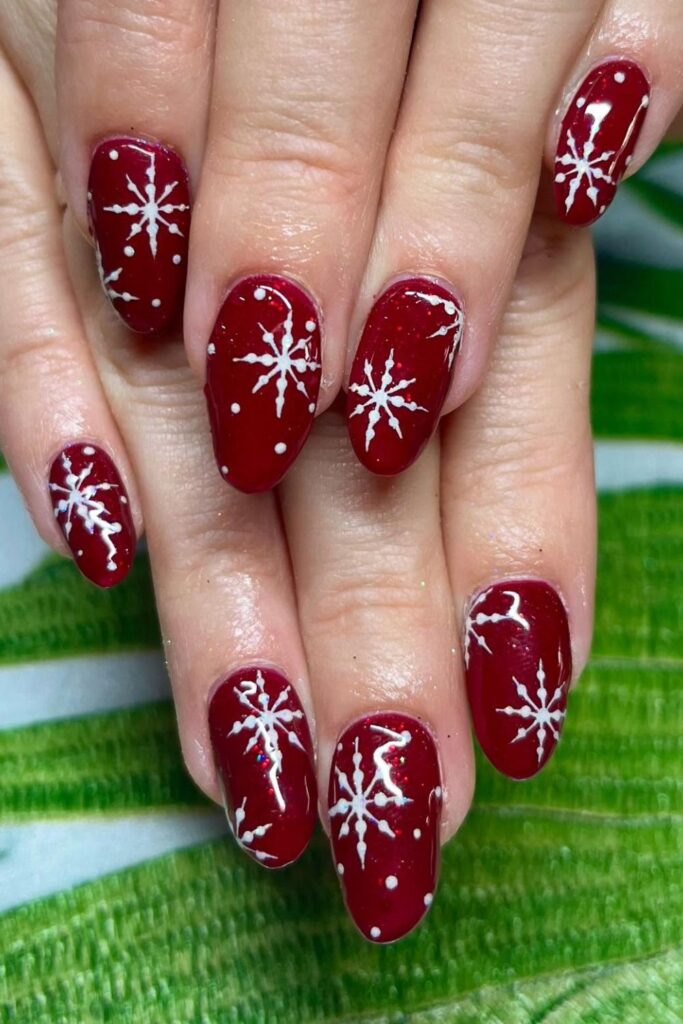 Snowflake Nails
