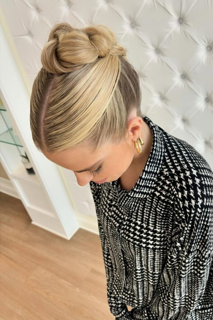 Wet Slick Back with Side Undercut