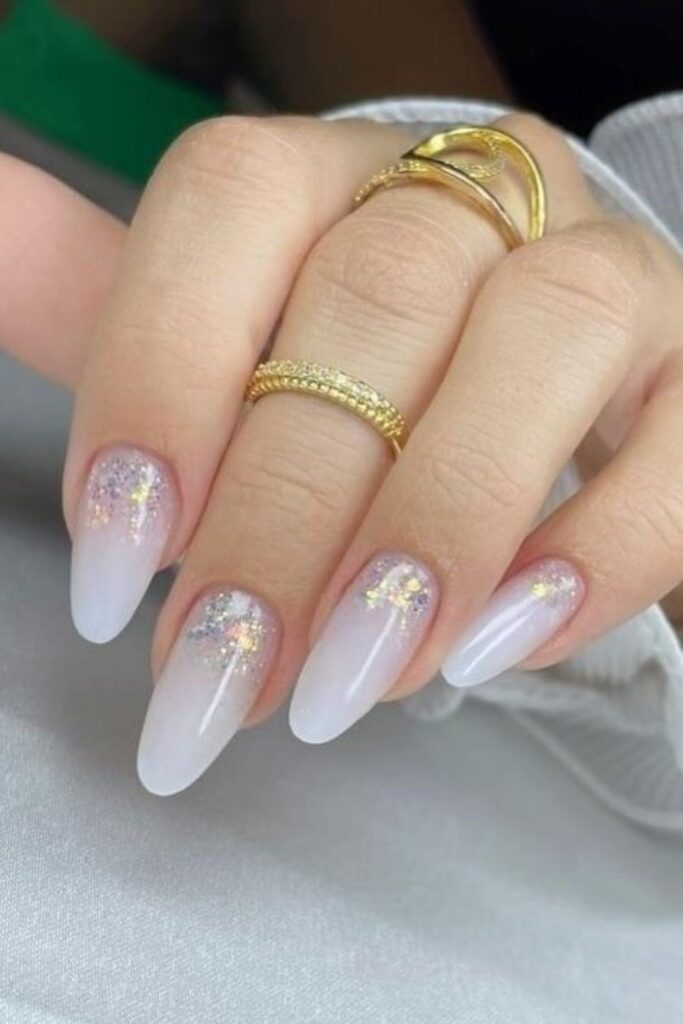 White Ombre Nails