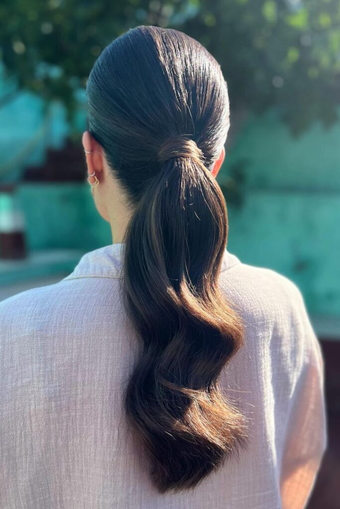Accessorized Low Ponytail