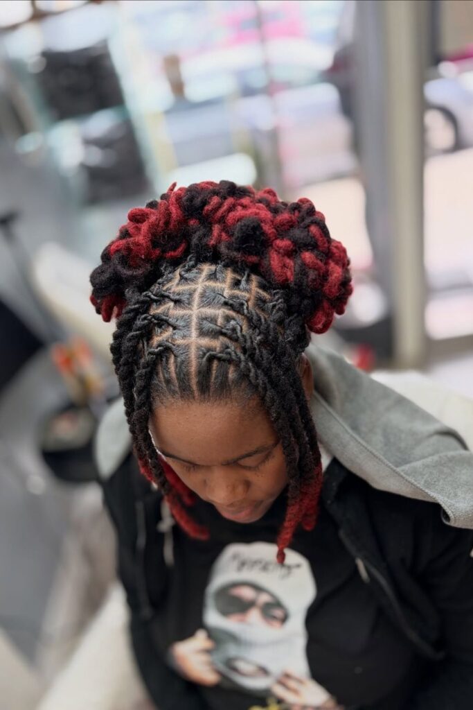 Braided Locs Crown